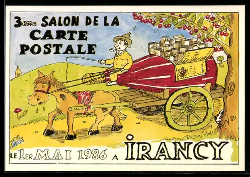 AK Irancy, 3eme Salon de la carte postale, Ansichtskartenbörse