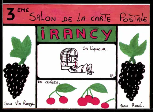 AK Irancy, 3eme Salon de la carte postale, Ansichtskartenbörse