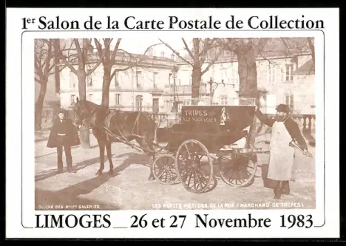 AK Limoges, 1er Salon de la carte postale de collection en Novembre 1983, Ansichtskartenbörse