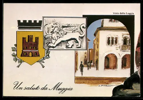 AK Muggia, 3a Esposizione Internazionale della Cartolina 1983, Ansichtskartenbörse