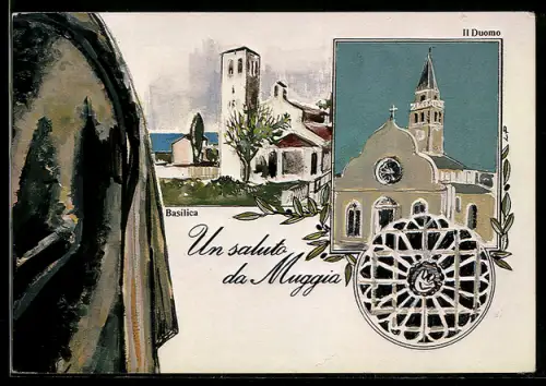 AK Muggia, 3a Esposizione Internazionale della Cartolina 1983, Ansichtskartenbörse