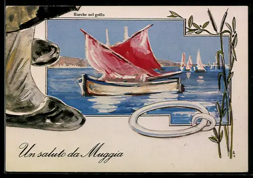 AK Muggia, 3a Esposizione Internazionale della Cartolina 1983, Ansichtskartenbörse