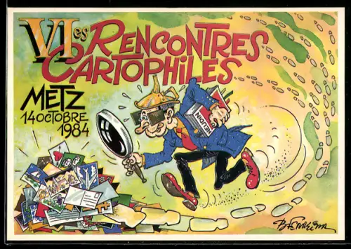 AK Metz, VIes rencontres cartophiles en Octobre 1984, Ansichtskartenbörse