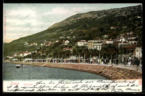 AK Trieste-Barcola, Uferpromenade