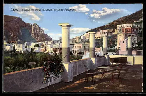 AK Capri, Panorama dalla Terrazza Pensione Faraglioni