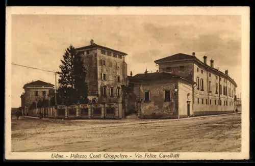 AK Udine, Palazzo Conti Groppolero, Via Felice Cavallotti
