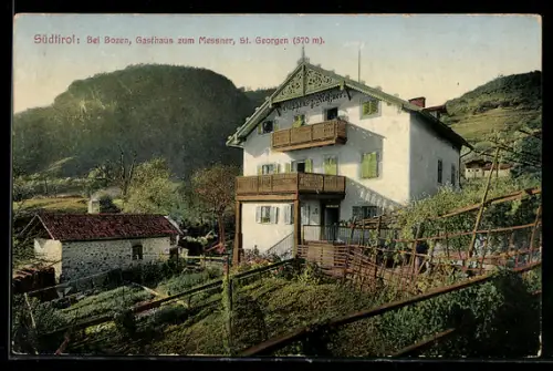 AK St. Georgen b. Bozen, Gasthaus zum Messner