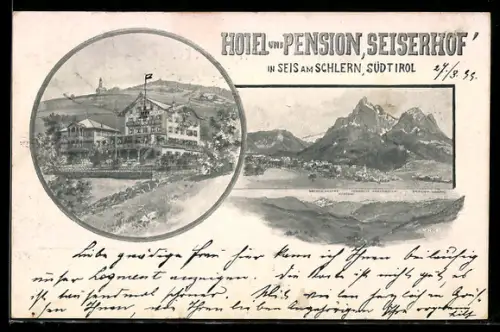AK Seis a. Schlern, Hotel und Pension Seiserhof