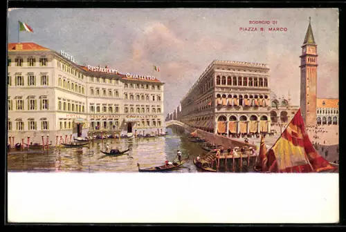AK Venezia, Hotel Restaurant Cavalletto, Piazza San Marco