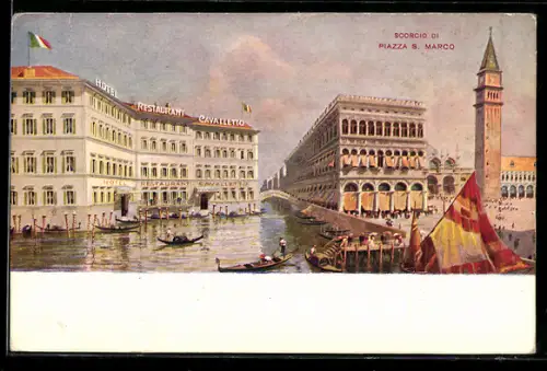 AK Venezia, Hotel Restaurant Cavalletto, Piazza San Marco