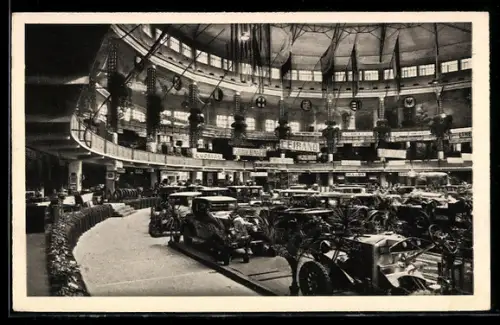 AK Milano, Foire-Exposition Internationale d`Echantillons 1928, Vue partielle du Salon de l`Auto, Ausstellung