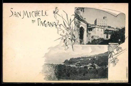 AK San Michele di Pagana, Il Palazzo Figari, La Veduta Panoramica Generale