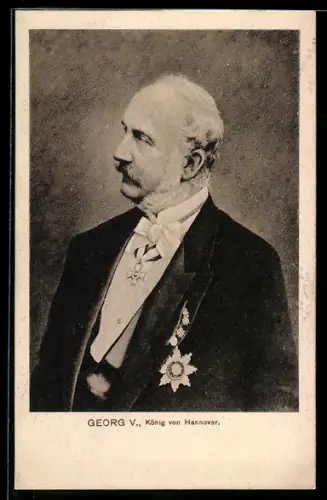 AK König Georg V. von Hannover im Porträt