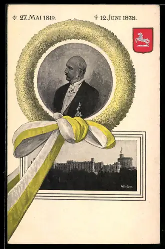 AK König Georg V. von Hannover, Schloss Windsor