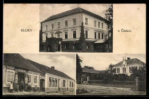 AK Kluky, Villa und Geschäfte