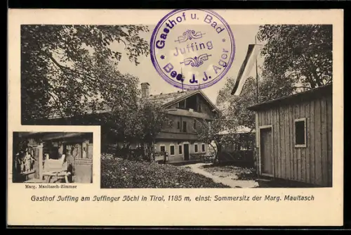 AK Thiersee, Gasthof Juffing am Iuffinger Jöchl, Marg. Maultasch-Zimmer, Innenansicht