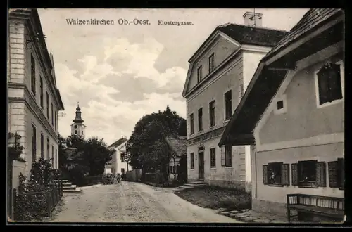 AK Waizenkirchen /Ob.-Oest., In der Klostergasse