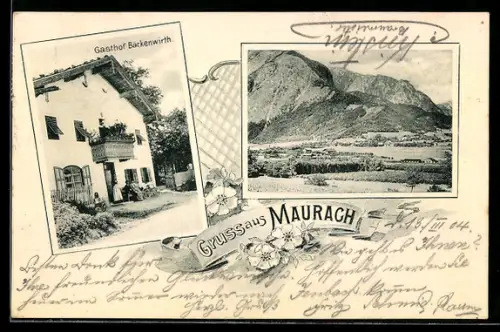 AK Maurach, Gasthof Bäckenwirth und Totalansicht