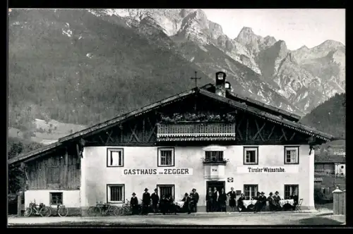 AK Neder b. Neustift /Stubaital, Gasthaus und Pension Zum Zegger