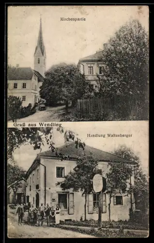 AK Wendling, Handlung Waltenberger, Blick zur Kirche