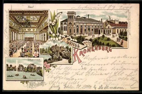 Lithographie Dortmund, Gasthaus Kronenburg