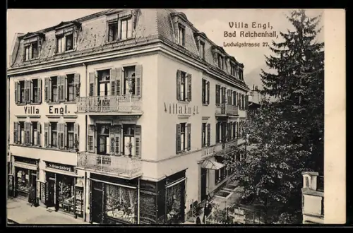 AK Bad Reichenhall, Hotel Villa Engl, Ludwigstrasse 27