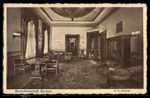 AK Berlin, Verbindungshaus der Burschenschaft Saravia, A. H. Zimmer