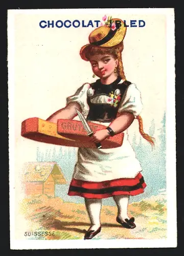 Sammelbild Chocolat Ibled, Suissesse, Gruyere