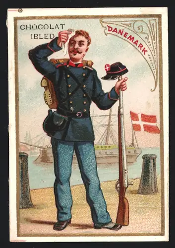 Sammelbild Chocolat Ibled, Danemark, Soldat