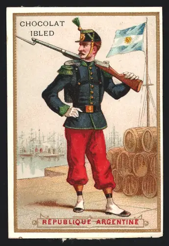Sammelbild Chocolat Ibled, République Argentine, Soldat