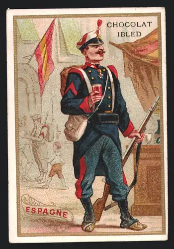 Sammelbild Chocolat Ibled, Espagne, Soldat
