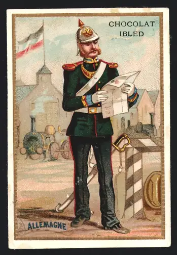 Sammelbild Chocolat Ibled, Allemagne, Soldat