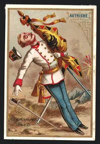 Sammelbild Chocolat Ibled, Autriche, Soldat