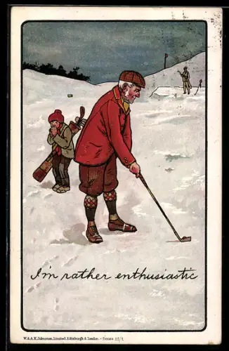 AK Gruppe auf dem Golfplatz im Schnee
