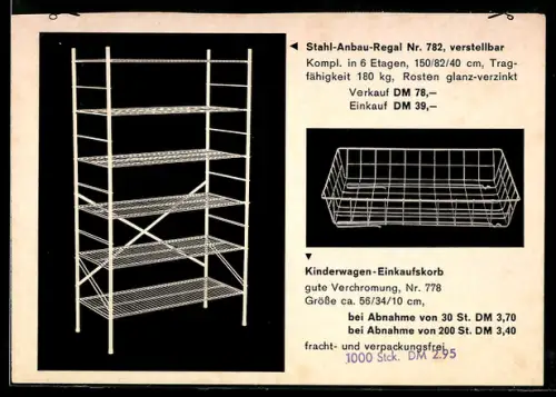AK Stahl-Anbau-Regal Nr. 782, Werner Grommes jun.