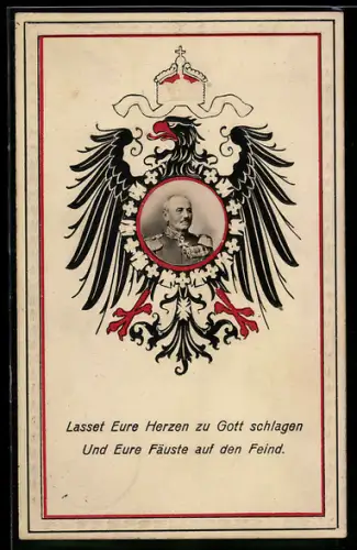 AK Von Kluck in Uniform mit Orden