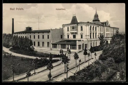 AK Bad Polzin, Partie am Kaiserbad