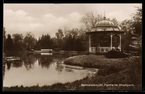 AK Schneidemühl, Partie im Stadtpark