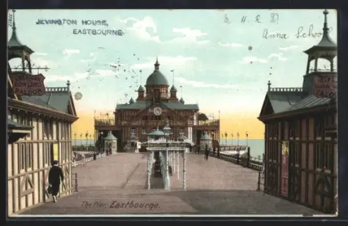 AK Eastbourne, The Pier, American Bowling Saloon