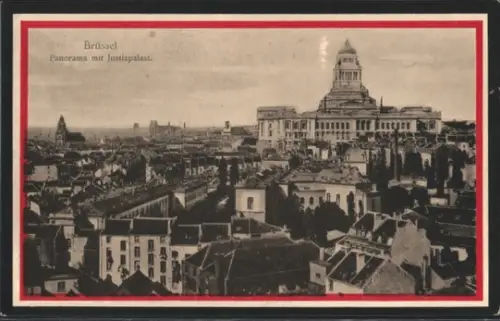AK Brüssel, Panorama mit Justizpalast