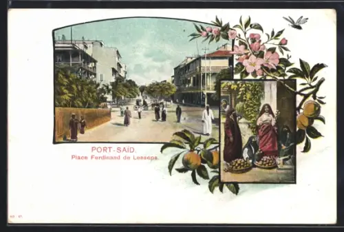 AK Port-Saïd, Place Ferdinand de Lesseps