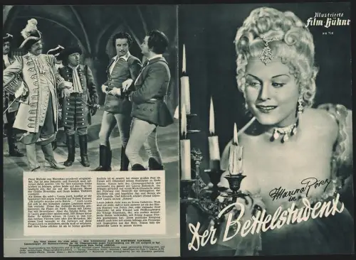 Filmprogramm IFB Nr. 716, Der Bettelstudent, Marika Rökk, Fred Liewehr, Regie: Georg Jacoby