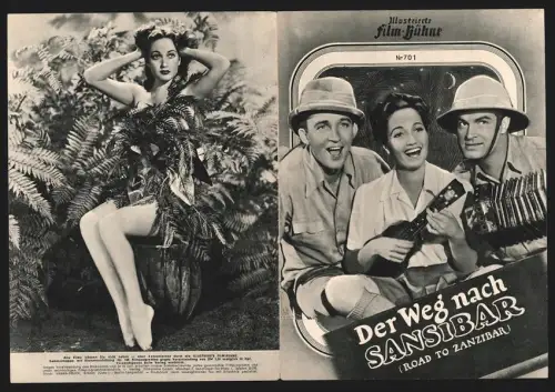 Filmprogramm IFB Nr. 701, Der Weg nach Sansibar, Bing Crosby, Dorothy Lamour, Bob Hope, Regie: V. Schertzinger