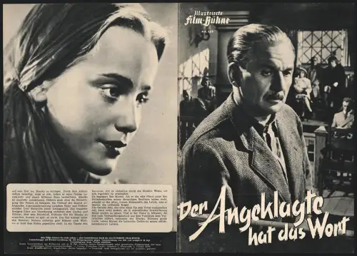 Filmprogramm IFB Nr. 694, Der Angeklagte hat das Wort, Emil Jannings, Regie: Hans Müller
