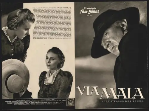 Filmprogramm IFB Nr. 665, Via Mala, Silvia und Jonas Lauretz, Regie: Josef v. Báky