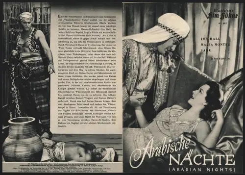 Filmprogramm IFB Nr. 663, Arabische Nächte, Jon Hall, Maria Montez, Sabu, Regie: John Rawlins