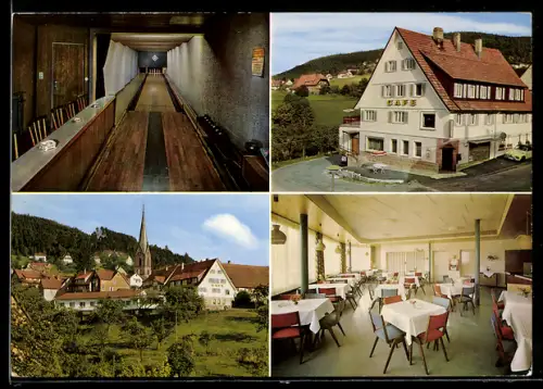 AK Baiersbronn /Schwarzwald, Cafe-Pension Rundblick, Innenansichten