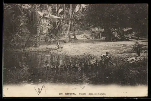 AK Senegal, Guinée, Bord de Marigot