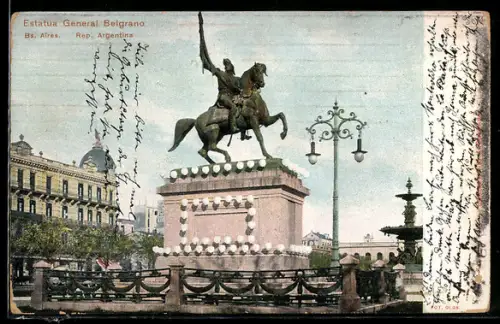 AK Buenos Aires, Estatua General Belgrano