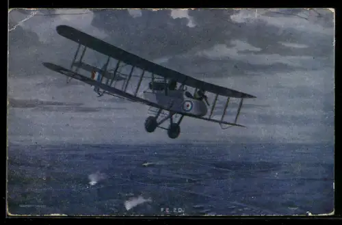 AK Biplane, two seater Pusher, Flugzeug